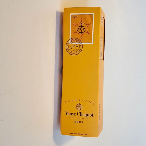 RARE Veuve Clicquot Champagne Box Orange bottle case envelope-shape 1990 - Picture 8 of 8